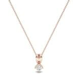 Grace Cushion-Cut Diamond Pendant (0.47 CTW) Perspective View