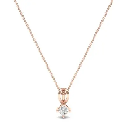 Grace Cushion-Cut Diamond Pendant (0.47 CTW) Perspective View