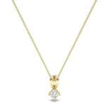 Grace Cushion-Cut Diamond Pendant (0.47 CTW) Perspective View