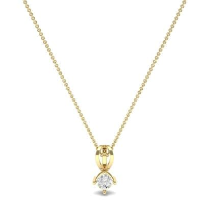 Grace Cushion-Cut Diamond Pendant (0.47 CTW) Perspective View