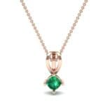 Grace Cushion-Cut Emerald Pendant (0.47 CTW) Top Dynamic View