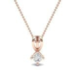 Grace Cushion-Cut Diamond Pendant (0.47 CTW) Top Dynamic View
