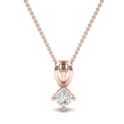 Grace Cushion-Cut Diamond Pendant (0.47 CTW) Top Dynamic View