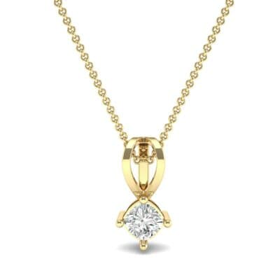 Grace Cushion-Cut Diamond Pendant (0.47 CTW) Top Dynamic View