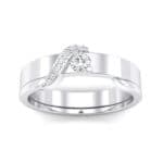 Pave Tilde Crystal Engagement Ring (0.16 CTW) Top Dynamic View
