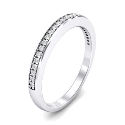 Classic Pave Crystal Ring (0.14 CTW) Perspective View