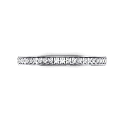 Classic Pave Crystal Ring (0.14 CTW) Top Flat View