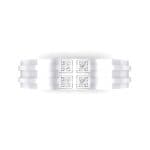 Quattro Crystal Ring (0.04 CTW) Top Flat View