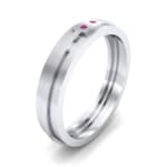 Two-Stone Token Ruby Ring (0.03 CTW) Perspective View