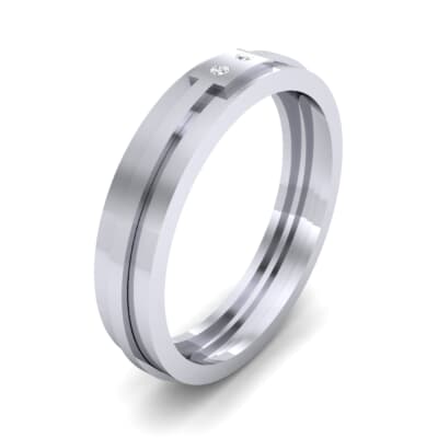 Two-Stone Token Diamond Ring (0.03 CTW) Perspective View