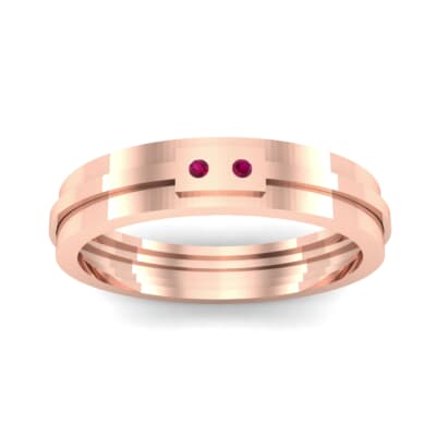 Two-Stone Token Ruby Ring (0.03 CTW) Top Dynamic View