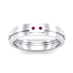 Two-Stone Token Ruby Ring (0.03 CTW) Top Dynamic View