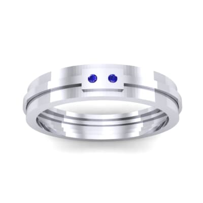 Two-Stone Token Blue Sapphire Ring (0.03 CTW) Top Dynamic View