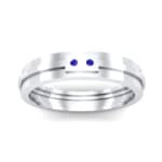 Two-Stone Token Blue Sapphire Ring (0.03 CTW) Top Dynamic View