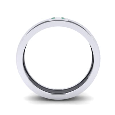 Two-Stone Token Emerald Ring (0.03 CTW) Side View