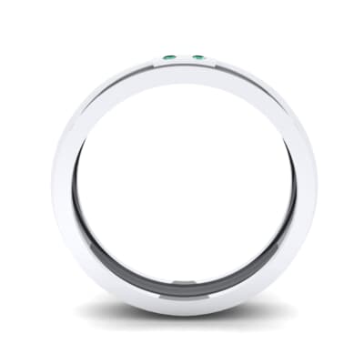 Two-Stone Token Emerald Ring (0.03 CTW) Side View
