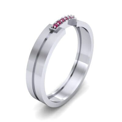 Bridge Finesse Ruby Ring (0.04 CTW) Perspective View
