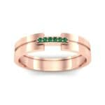 Bridge Finesse Emerald Ring (0.04 CTW) Top Dynamic View