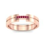 Bridge Finesse Ruby Ring (0.04 CTW) Top Dynamic View