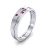 Shoreline Burnish Ruby Ring (0.08 CTW) Perspective View
