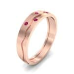 Shoreline Burnish Ruby Ring (0.08 CTW) Perspective View