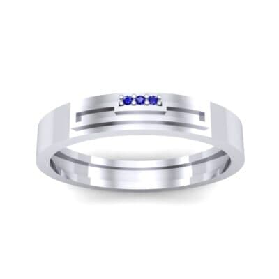 Podium Blue Sapphire Ring (0.02 CTW) Top Dynamic View