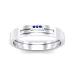 Podium Blue Sapphire Ring (0.02 CTW) Top Dynamic View