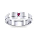 Gap Solitaire Ruby Ring (0.03 CTW) Top Dynamic View
