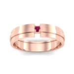 Gap Solitaire Ruby Ring (0.03 CTW) Top Dynamic View
