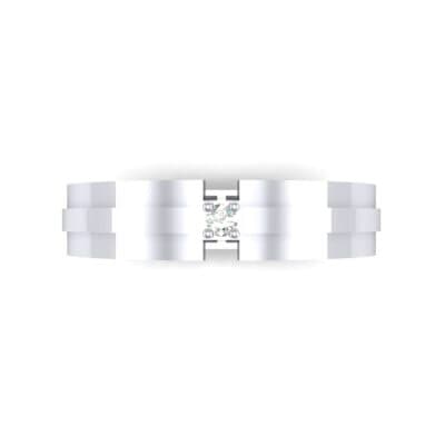Gap Solitaire Diamond Ring (0.03 CTW) Top Flat View