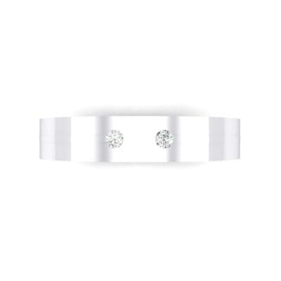 Square Finesse Crystal Ring (0.05 CTW) Top Flat View