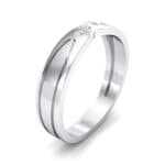Curved Finesse Crystal Ring (0.05 CTW) Perspective View