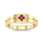 East-West Finesse Ruby Ring (0.06 CTW) Top Dynamic View