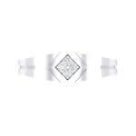 East-West Finesse Crystal Ring (0.06 CTW) Top Flat View