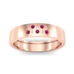 Five-Stone Fader Ruby Ring (0.08 CTW) Top Dynamic View