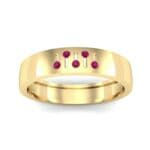 Five-Stone Fader Ruby Ring (0.08 CTW) Top Dynamic View