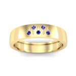 Five-Stone Fader Blue Sapphire Ring (0.08 CTW) Top Dynamic View