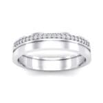 Pave Finesse Crystal Ring (0.12 CTW) Top Dynamic View