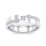 Pave Level Crystal Ring (0.1 CTW) Top Dynamic View