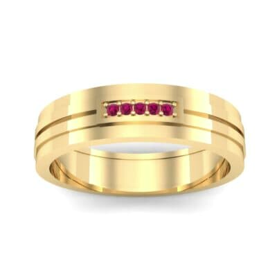 Five-Stone Pipeline Ruby Ring (0.04 CTW) Top Dynamic View