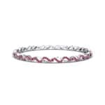 Pave Flux Ruby Bangle (1.68 CTW) Perspective View