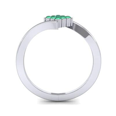 Bypass Rhombus Emerald Ring (0.11 CTW) Side View