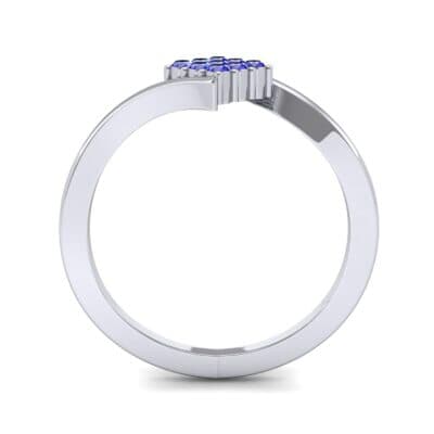 Bypass Rhombus Blue Sapphire Ring (0.11 CTW) Side View