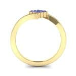 Bypass Rhombus Blue Sapphire Ring (0.11 CTW) Side View