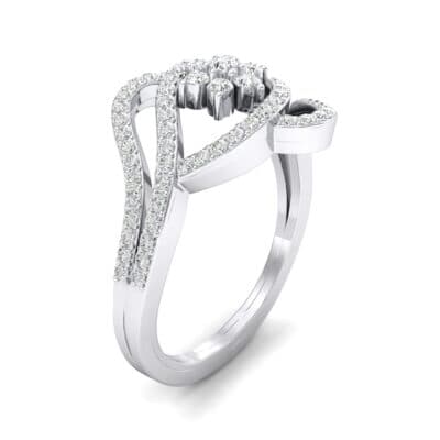 Eye of Horus Crystal Ring (0.44 CTW) Perspective View