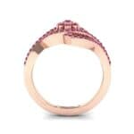 Eye of Horus Ruby Ring (0.44 CTW) Side View