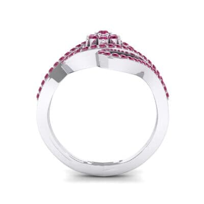 Eye of Horus Ruby Ring (0.44 CTW) Side View