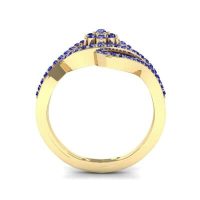 Eye of Horus Blue Sapphire Ring (0.44 CTW) Side View