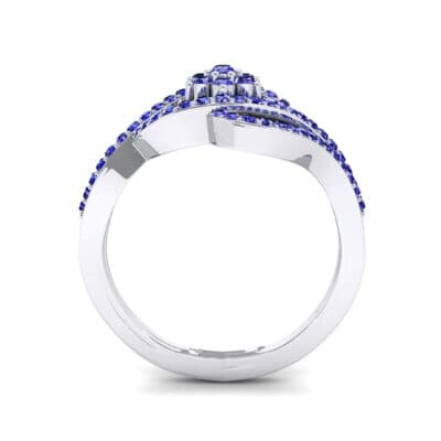 Eye of Horus Blue Sapphire Ring (0.44 CTW) Side View