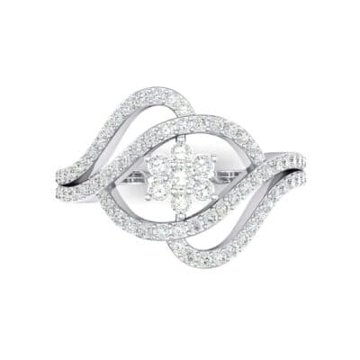 Eye of Horus Crystal Ring (0.44 CTW) Top Flat View